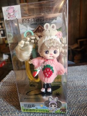 Cute Strawberry Sweater Bag Charm